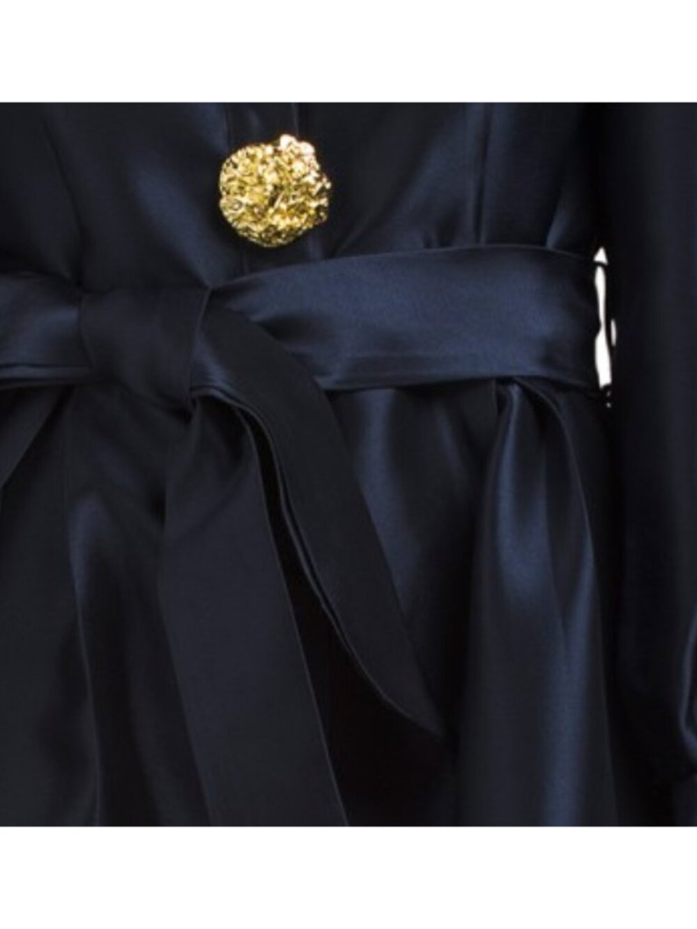 NANCY YANG Decorative Button Mikado Gown - Picture 4 of 4